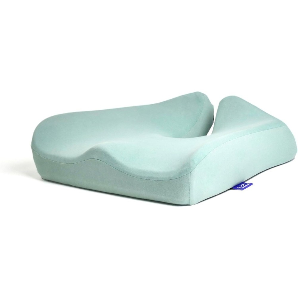 Cushion Lab Pressure Relief Seat Cushion Extra-Dense Memory Foam Office Green